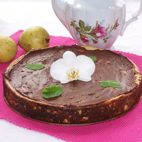 Krok 10 - Ser i gruszki smaczny duet, czyli ciasto pieczone i długo chłodzone :) foto