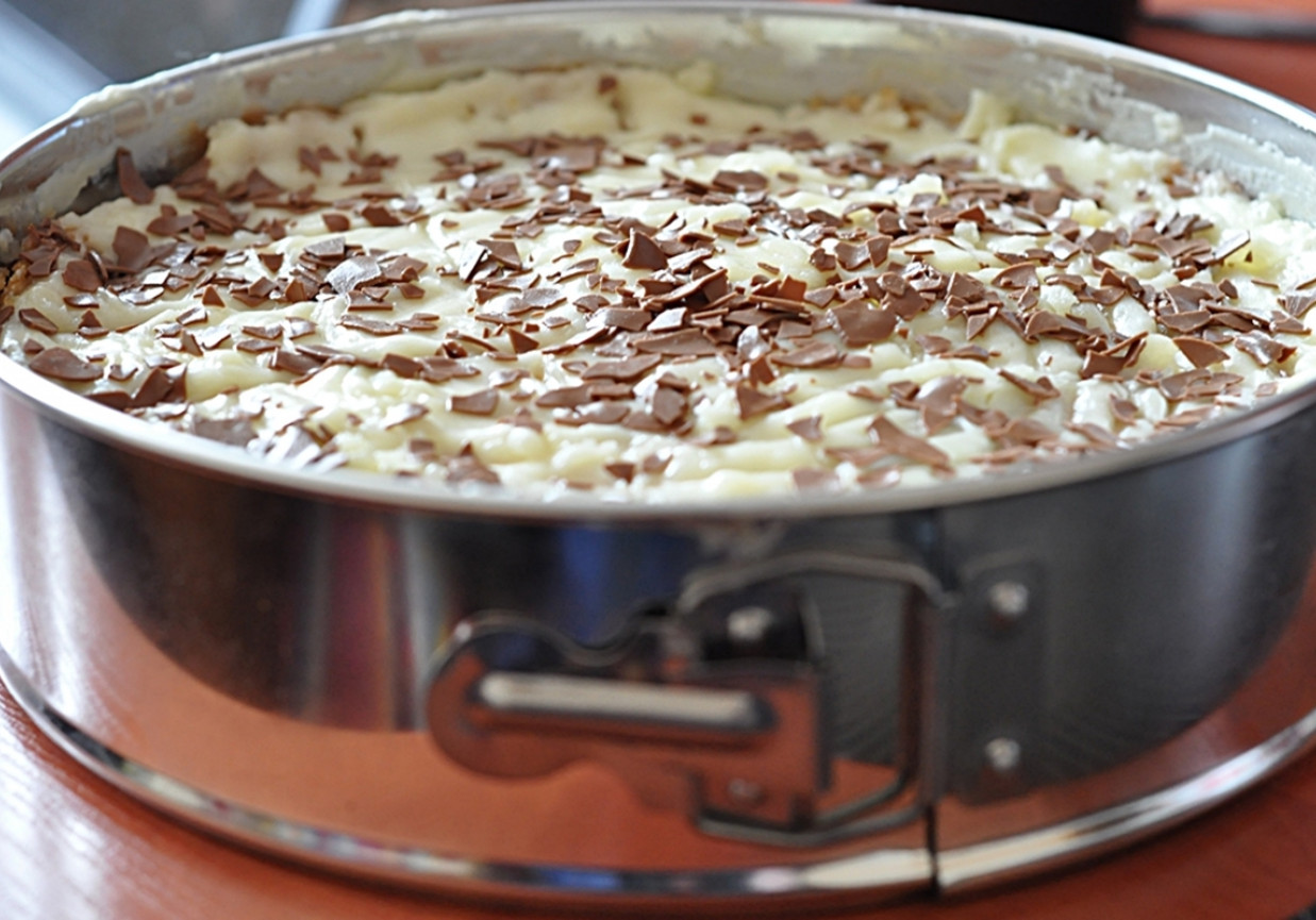 Sernik nowojorski z frużeliną jagodową foto