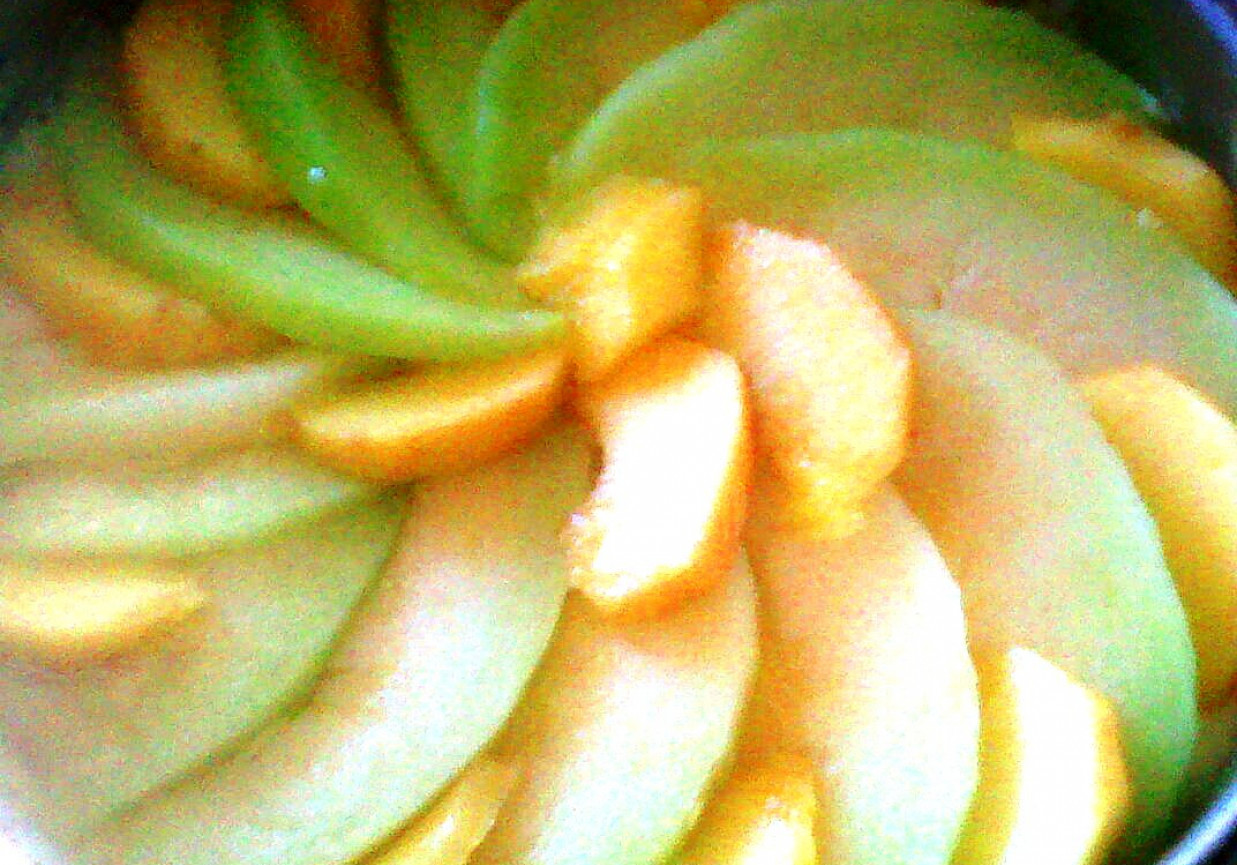 sernik pomarańczowo-melonowy na zimno foto