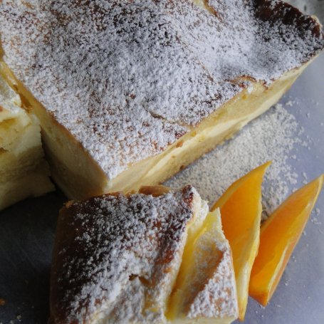 Krok 8 - Sernik przeplatany ciastem pomarańczowo - korzennym foto