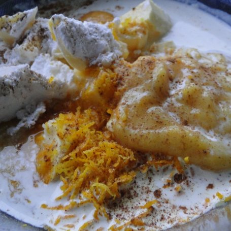 Krok 1 - Sernik przeplatany ciastem pomarańczowo - korzennym foto
