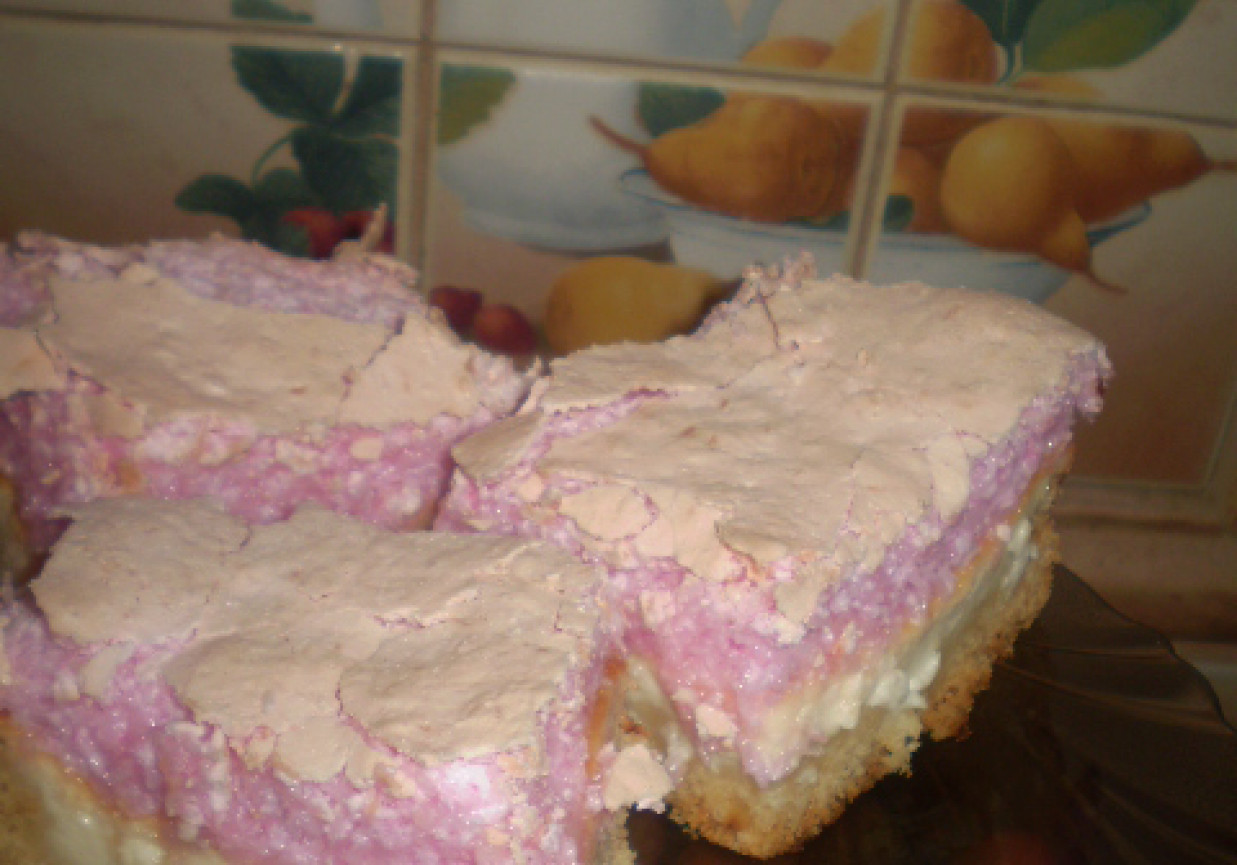 Sernik z kokosem foto