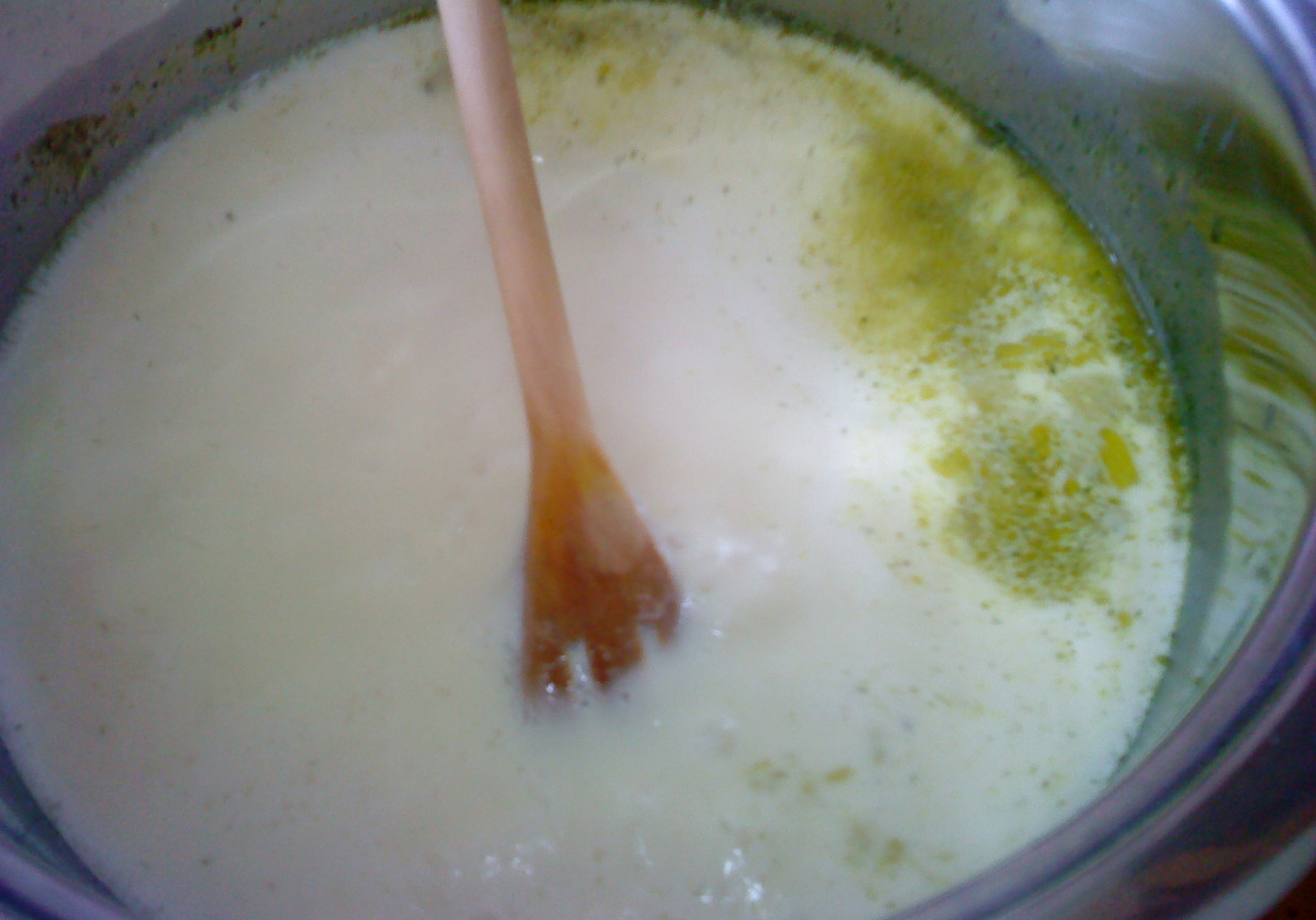 serowa zupa czosnkowa z grzankami :D foto