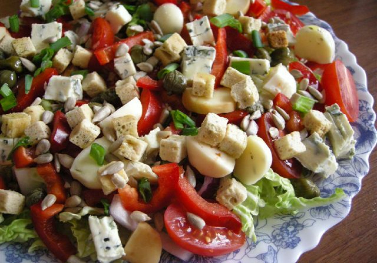 Serowo-warzywny śmietniczek foto