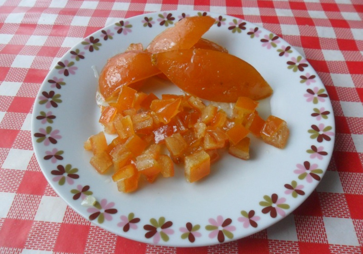 Skórka pomarańczowa kandyzowana foto