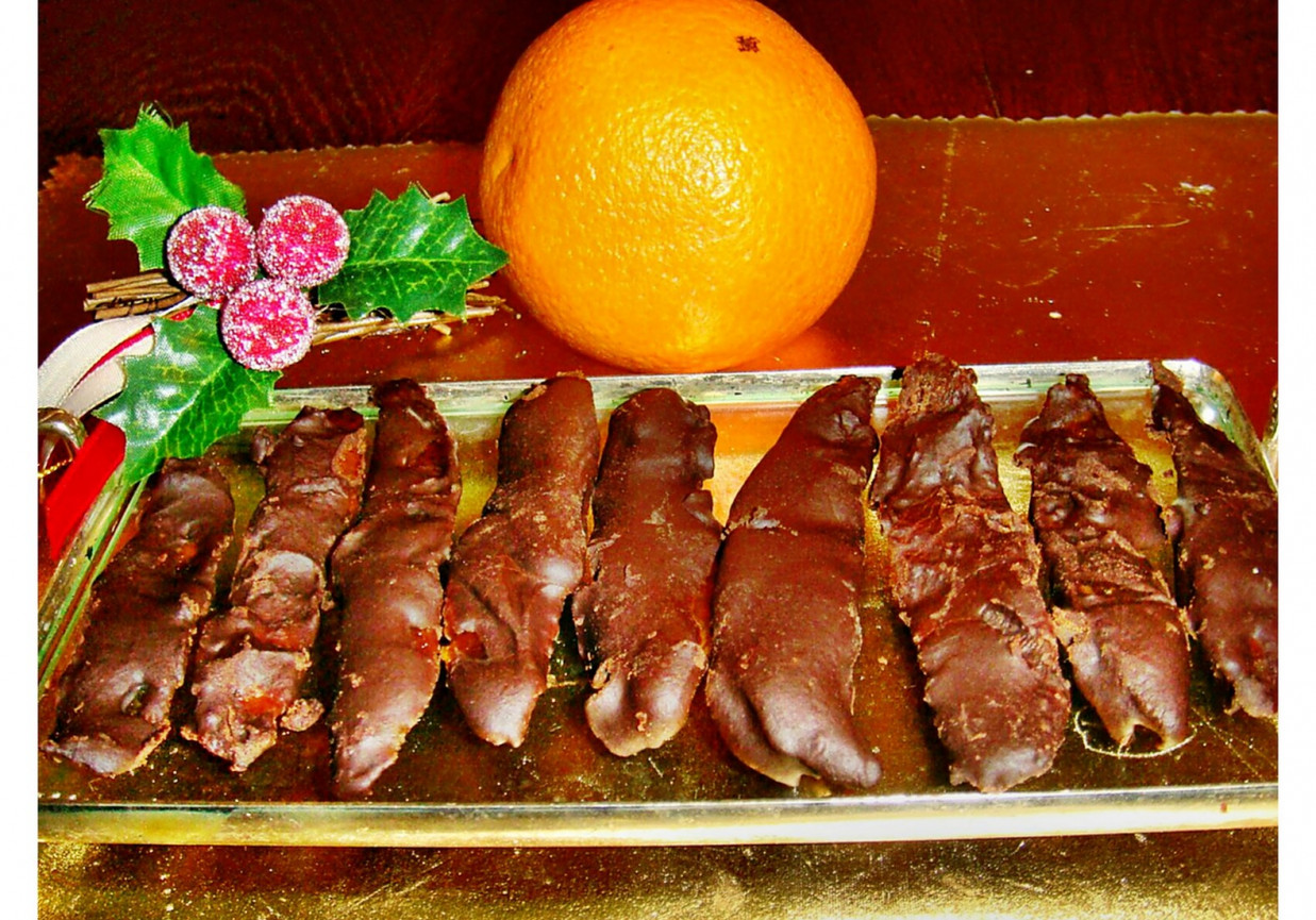 Skórka pomarańczowa w czekoladzie foto