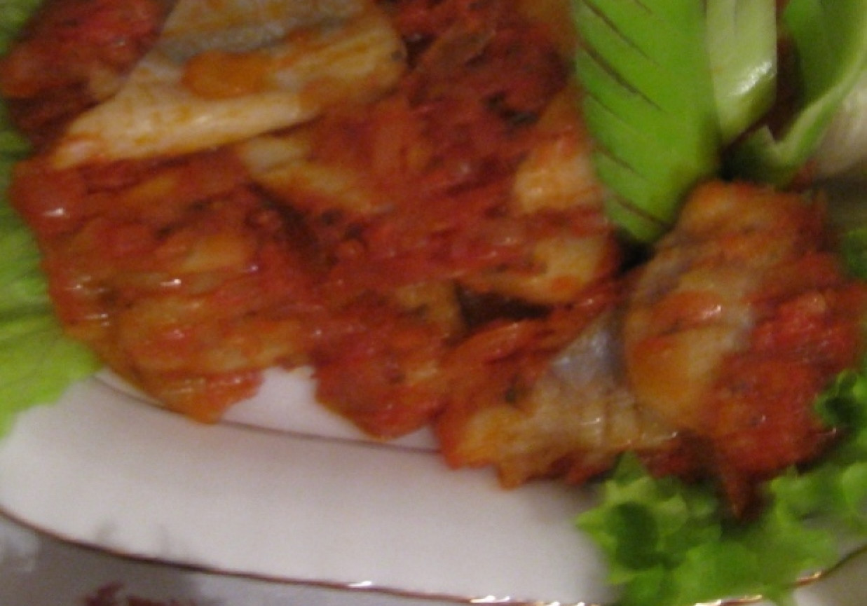 Śledzie po grecku foto