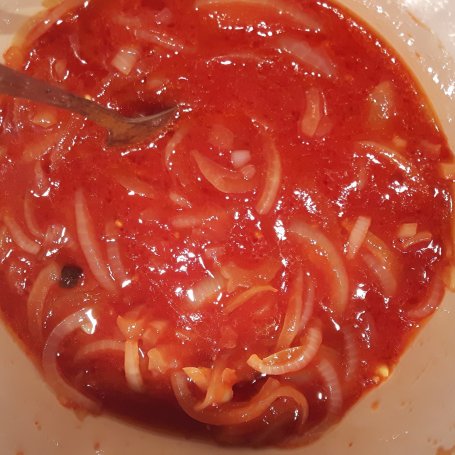 Krok 2 - Śledzie pomidorowe foto