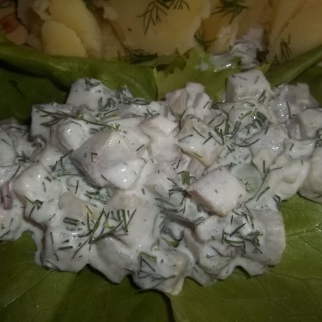 Krok 4 - Śledzie w śmietanie z koperkiem foto