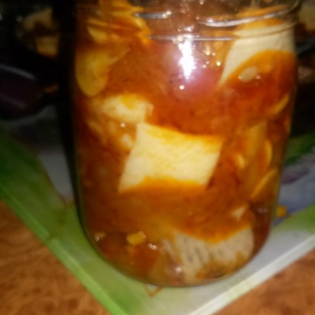Krok 5 - śledzie z pieczarkami foto