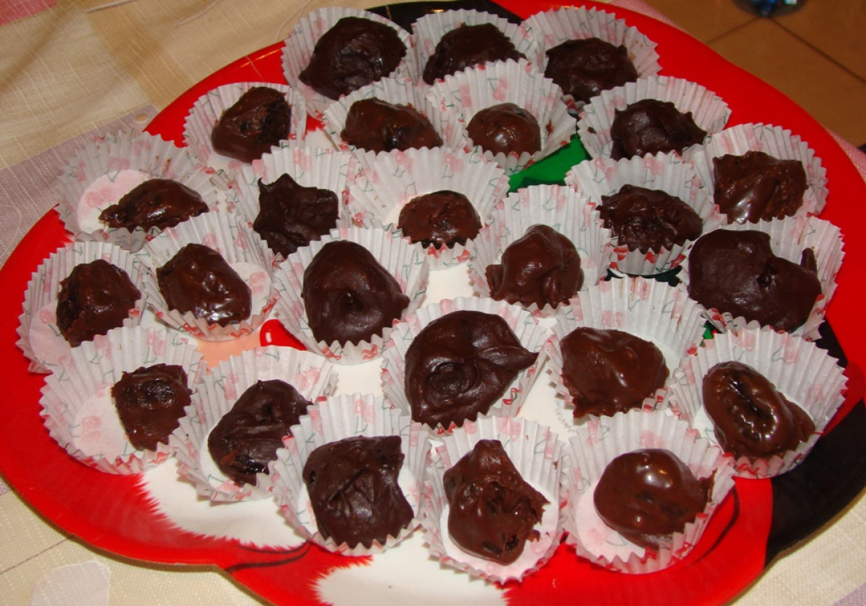Śliwki w czekoladzie foto