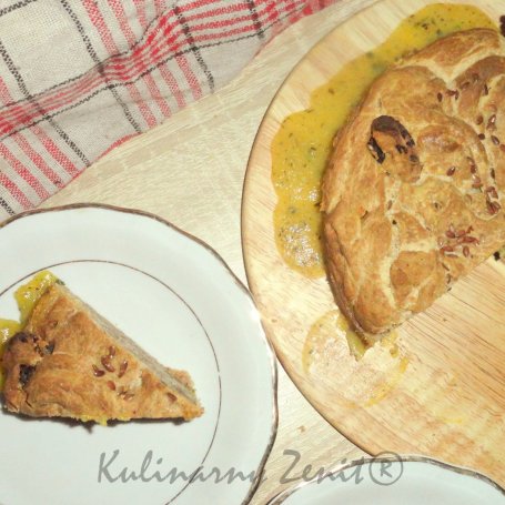 Krok 4 - Słodki chlebek ze smalcem z konfiturą pomarańczowo- miętową foto