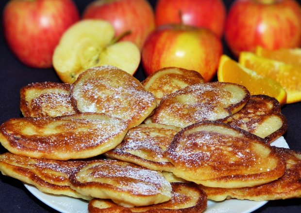 Słodkości z jabłek foto