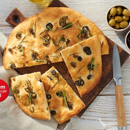 Krok 5 - Smaki Świata: Focaccia z oliwkami foto