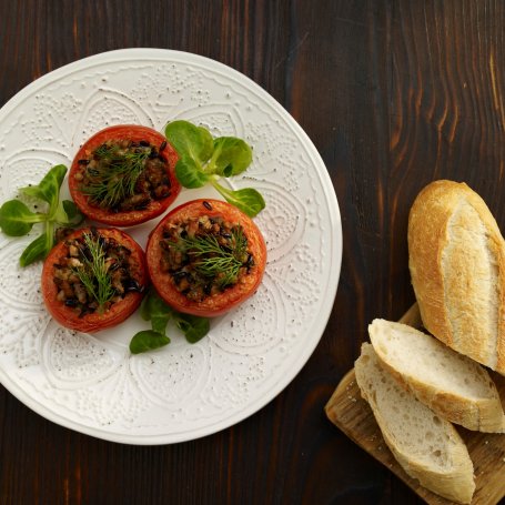 Krok 5 - Smaki Świata: Zapiekane pomidory z wieprzowiną i ryżem foto