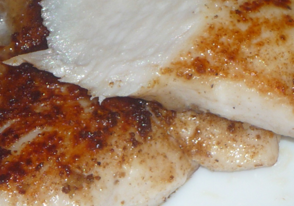 Smażona pierś z kurczaka w panierce  z zupy grzybowej w proszku foto