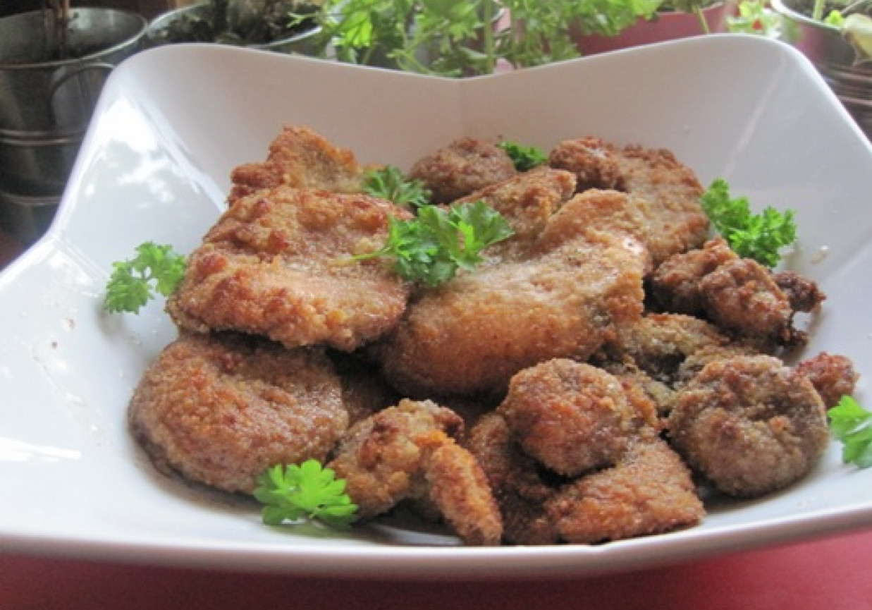 Smażone rydze panierowane foto