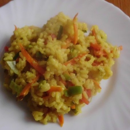 Krok 3 - Smażony ryż z warzywami foto