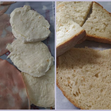 Krok 1 - Smażony tost z mozzarellą foto