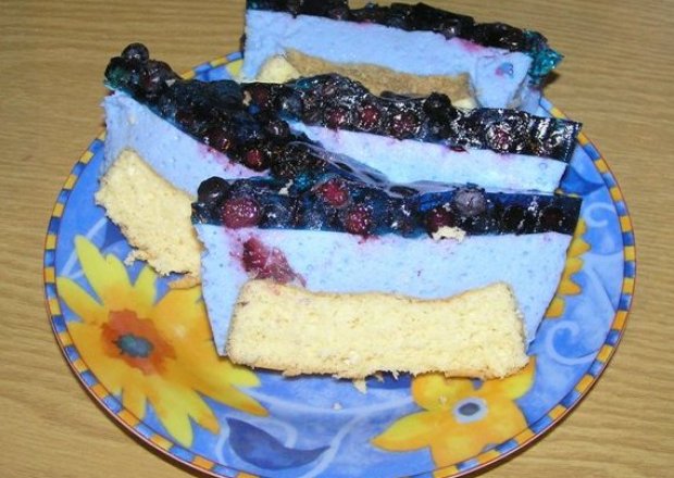 Fotografia przedstawiająca Smerfne ciasto
