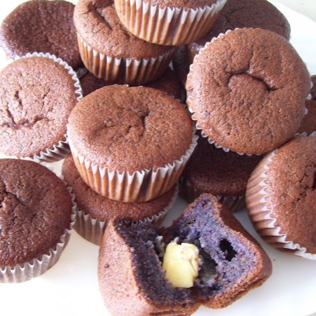Krok 4 - Smerfne muffinki z białą czekoladą foto