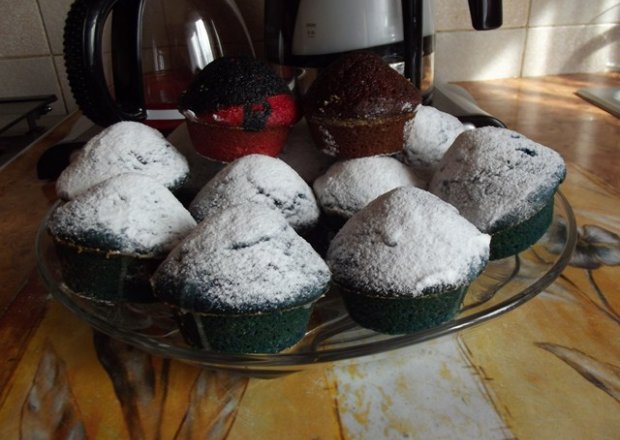 Fotografia przedstawiająca Smerfowe muffinki