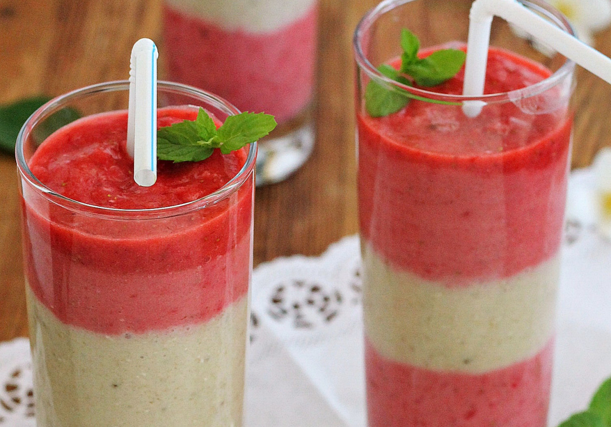 Smoothie truskawkowo-bananowe foto