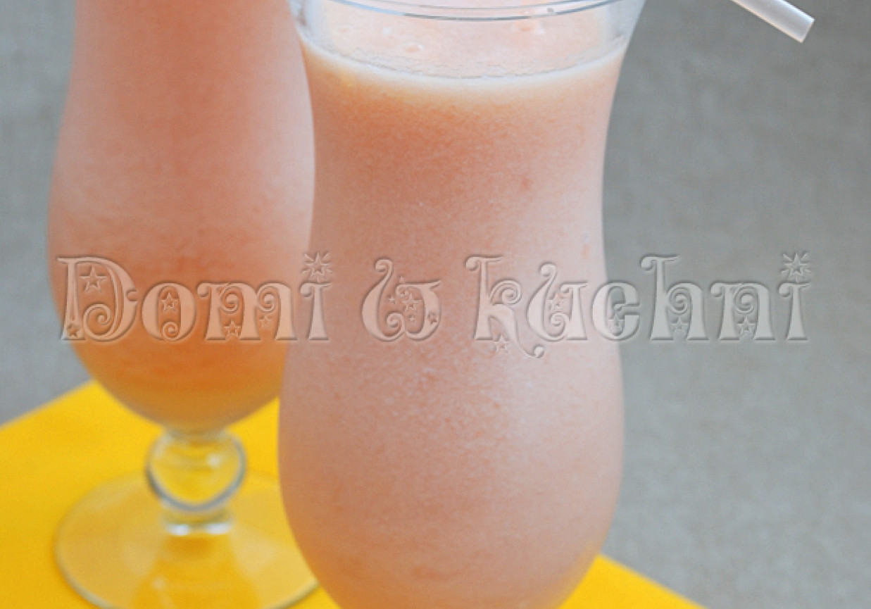 Smoothie z grapefruitem, melonem i winem musującym foto