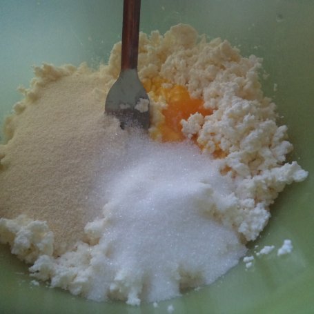 Krok 3 - Śniadaniowe racuchy z białym serem i nutą kokosu :) foto