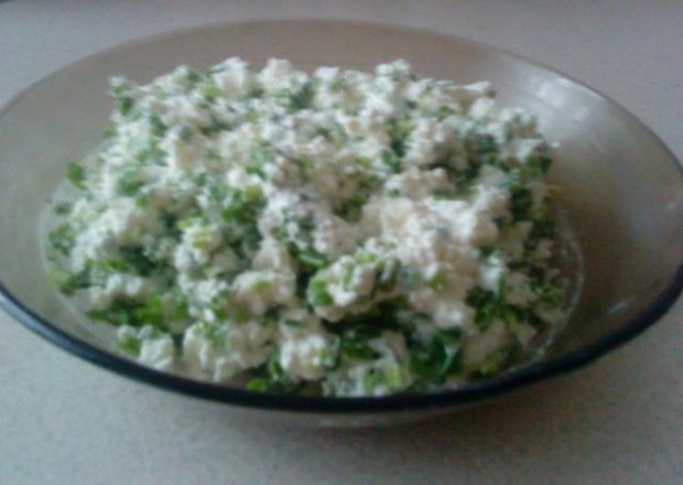 Fotografia przedstawiająca Śniadanko na biało-zielono