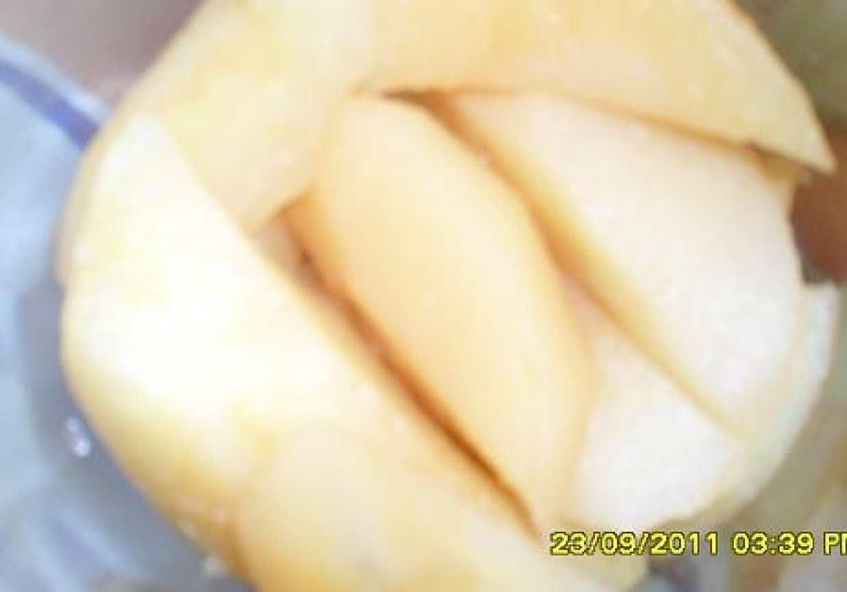Sok jabłkowy z lodem foto