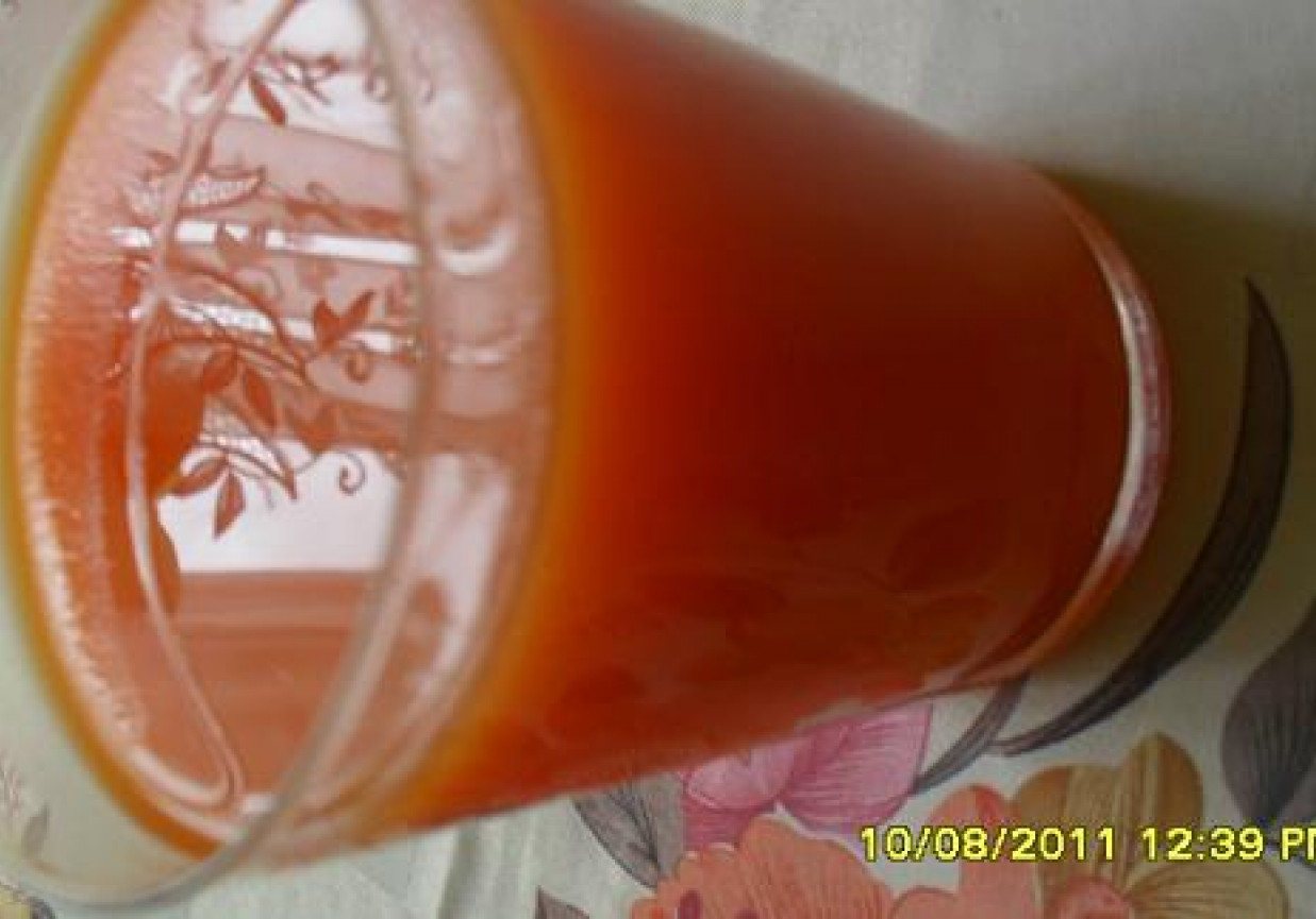 Sok z marchwi i pomarańczy foto