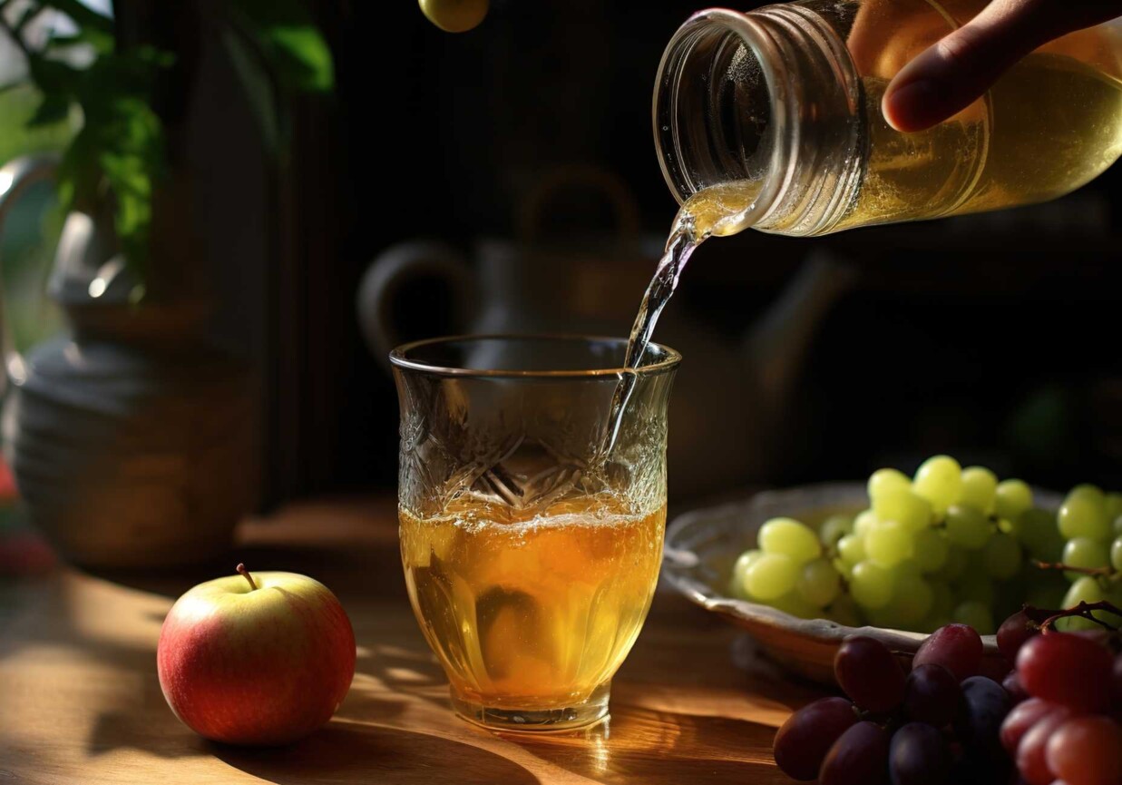 Sok z winogron na zimę foto