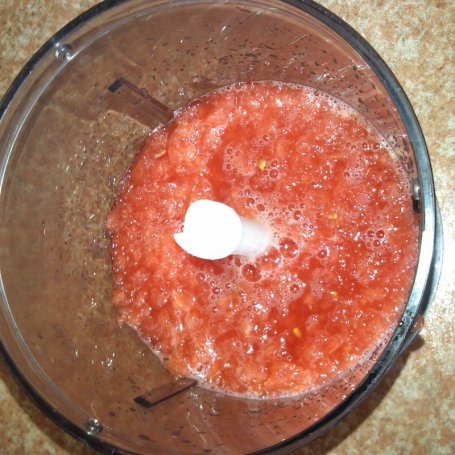 Krok 2 - Sorbet arbuzowo-truskawkowy z migdałami foto