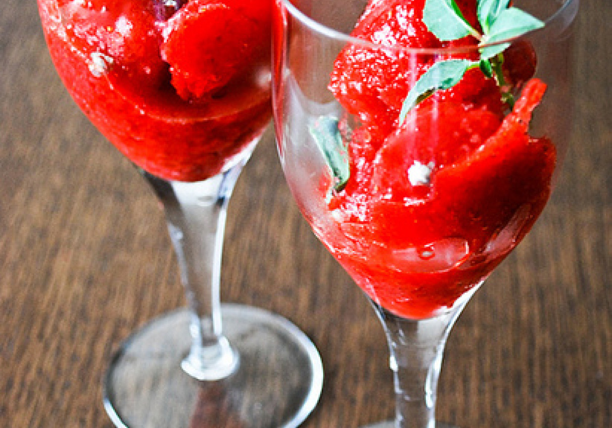 Sorbet truskawkowy foto