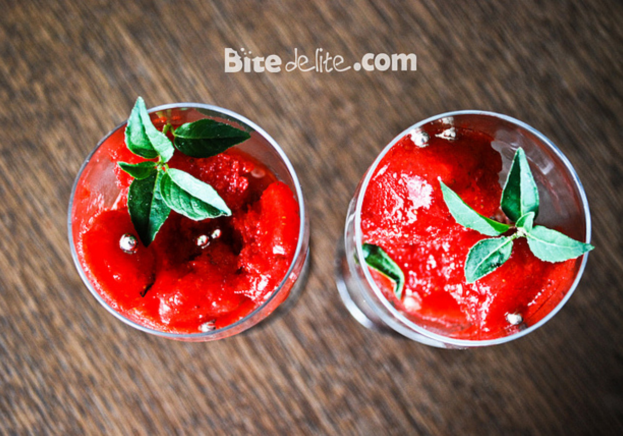 Sorbet truskawkowy foto