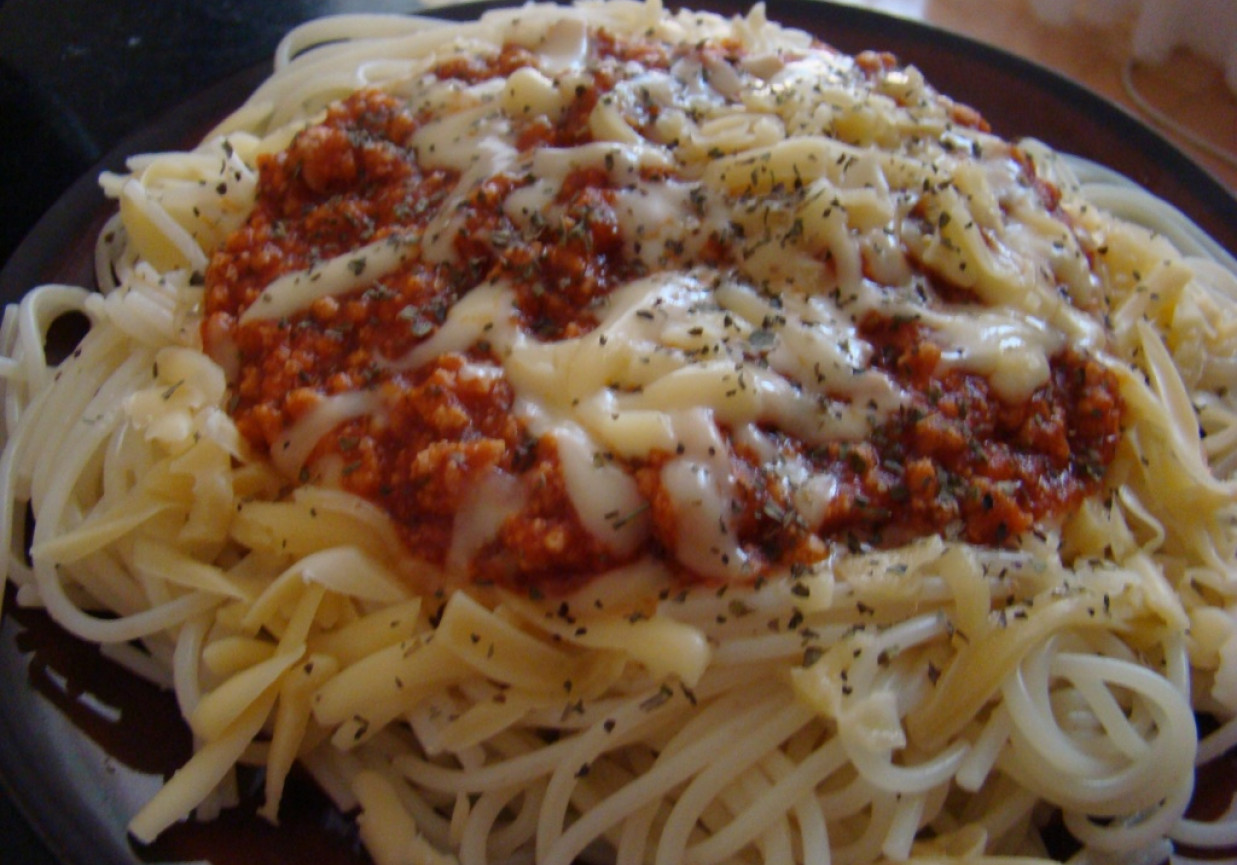 Sos Bolognese do spaghetti foto