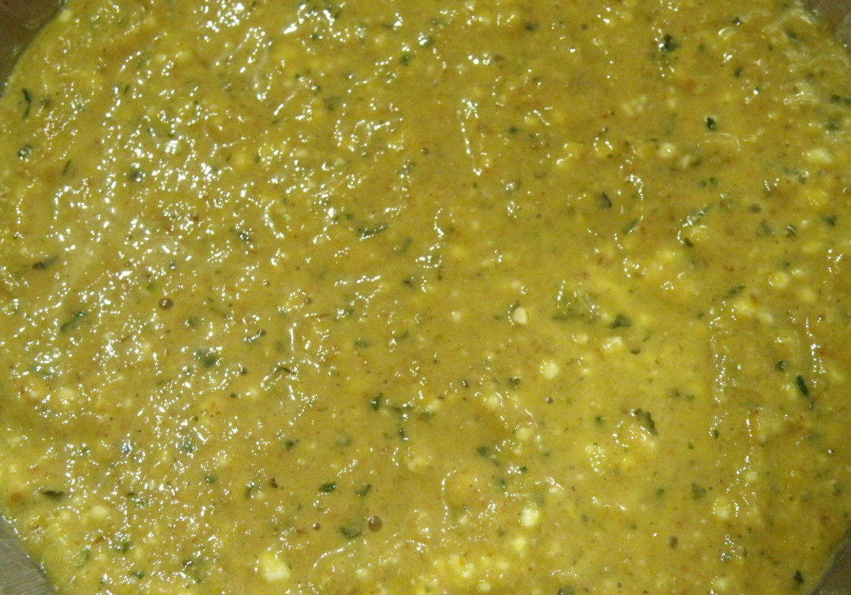 Sos curry - zielony foto