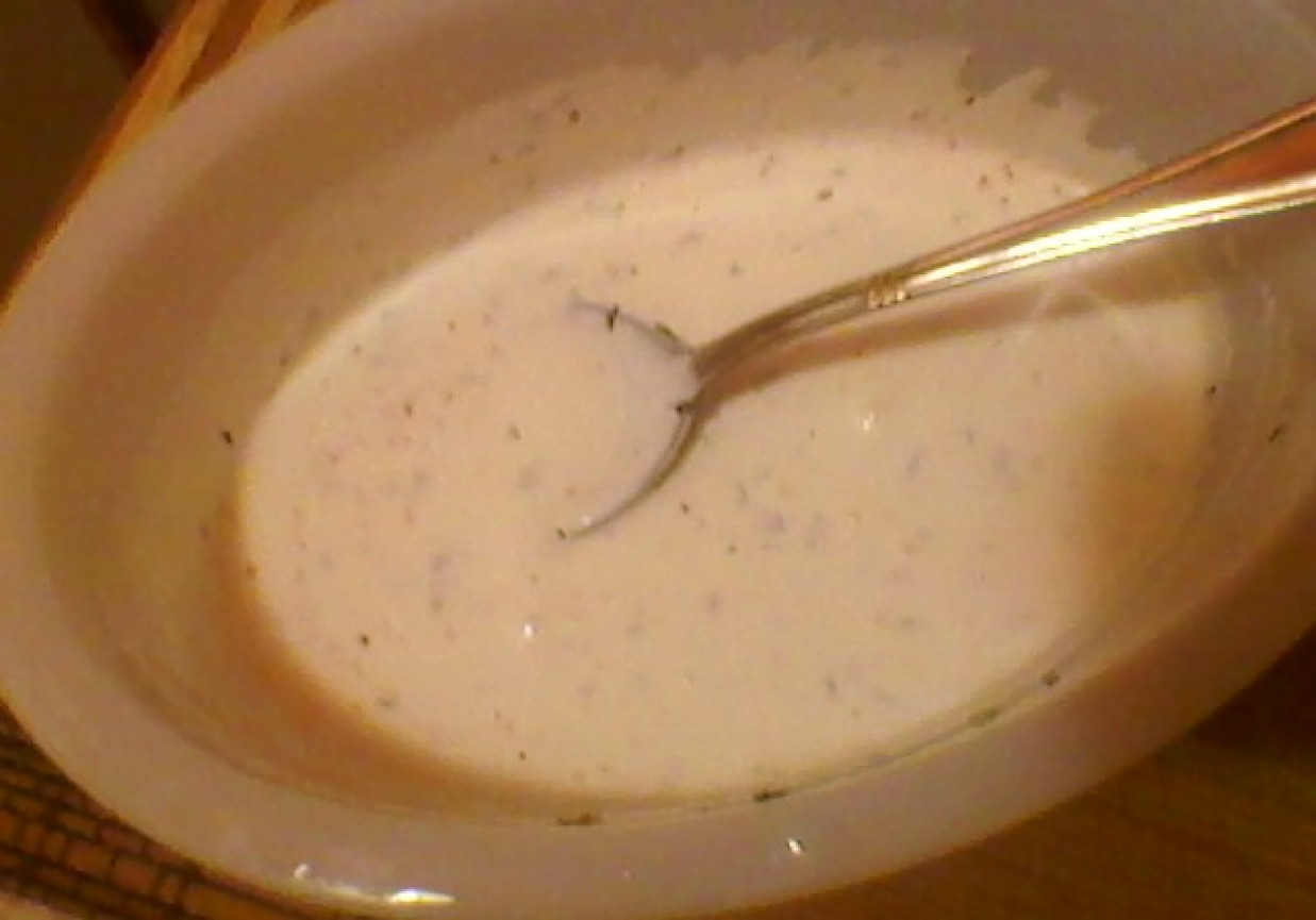 Sos czosnkowy z jogurtem foto
