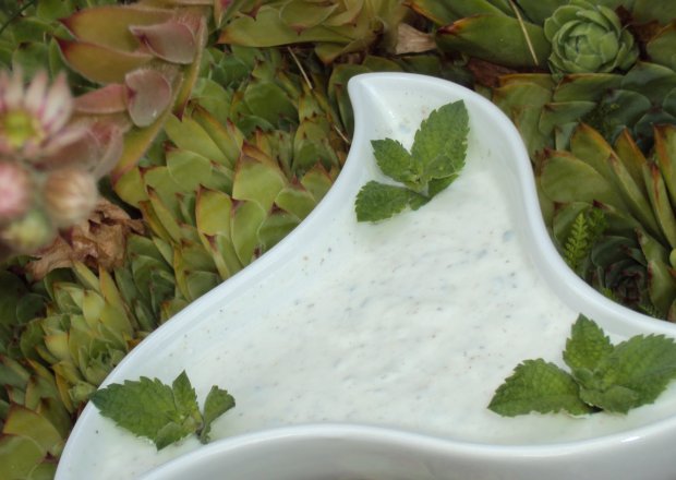 Fotografia przedstawiająca Sos jogurtowy miętowy