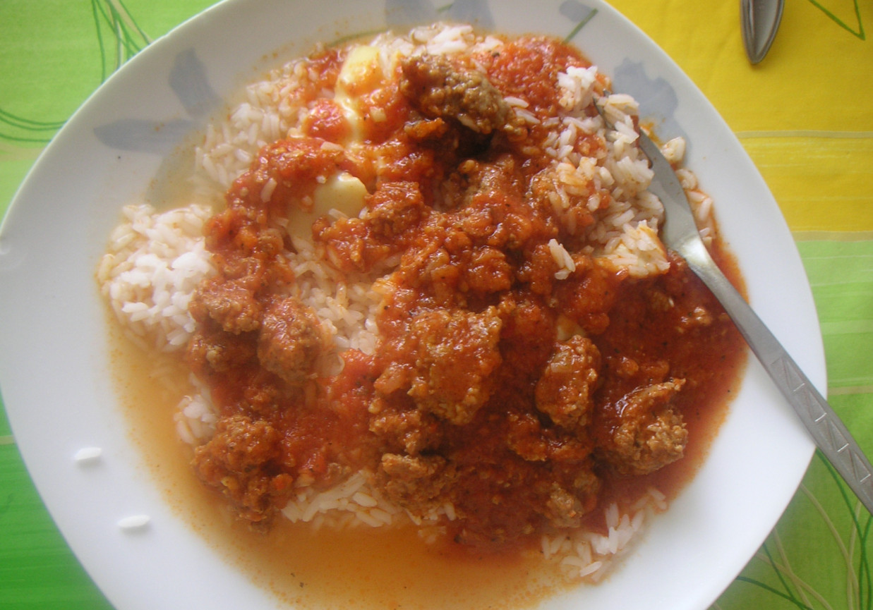sos mięsno-pomidorowy (do makaronu, ryżu, kaszy) foto