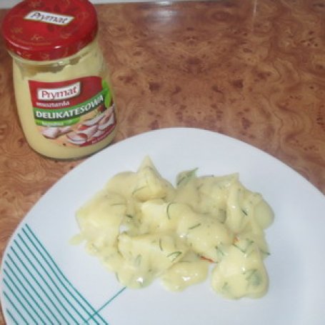 Krok 6 - Sos musztardowo-koperkowy. foto
