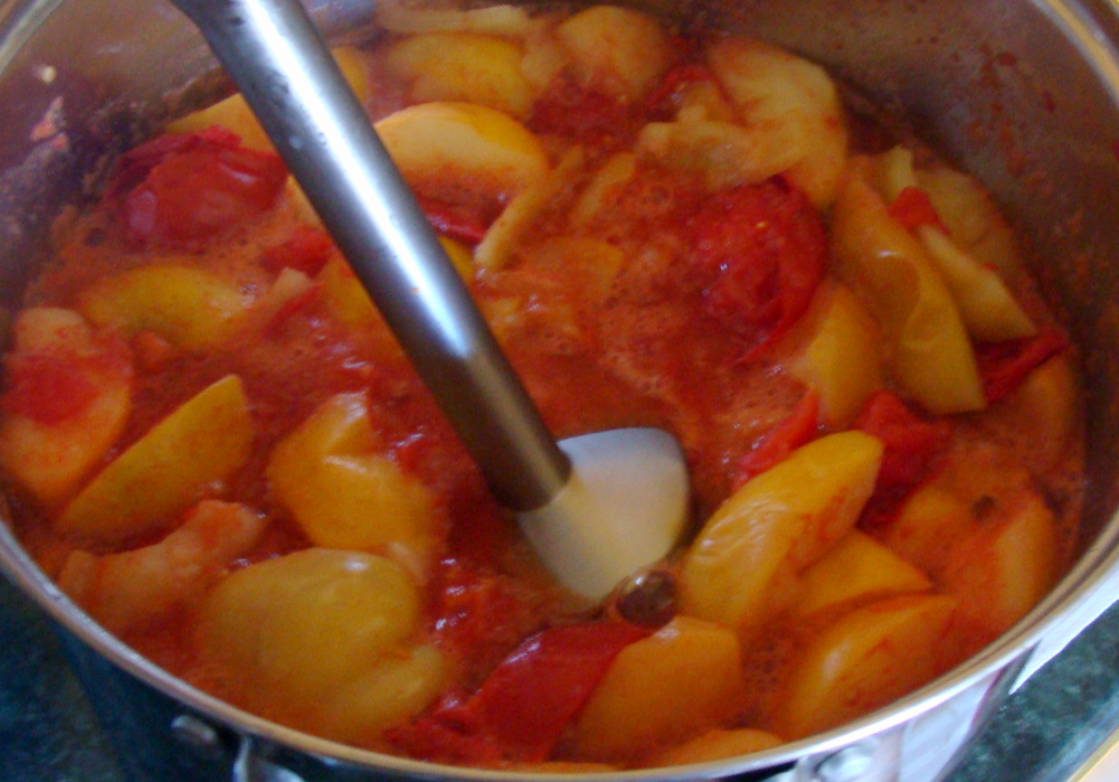 sos paprykowy z pomidorami,jabłkami z goździkami,cynamonem... foto