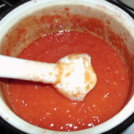 Krok 4 - Sos pomidorowo-paprykowy na zimę foto