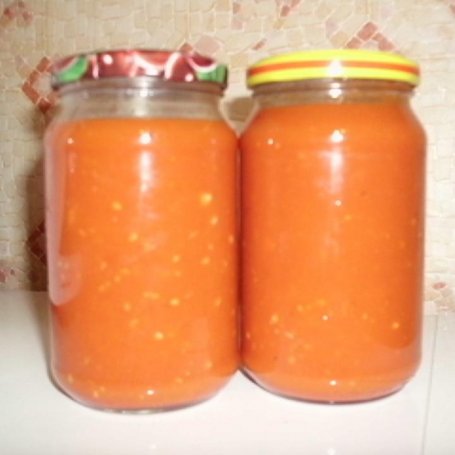 Krok 5 - Sos pomidorowo-paprykowy na zimę foto