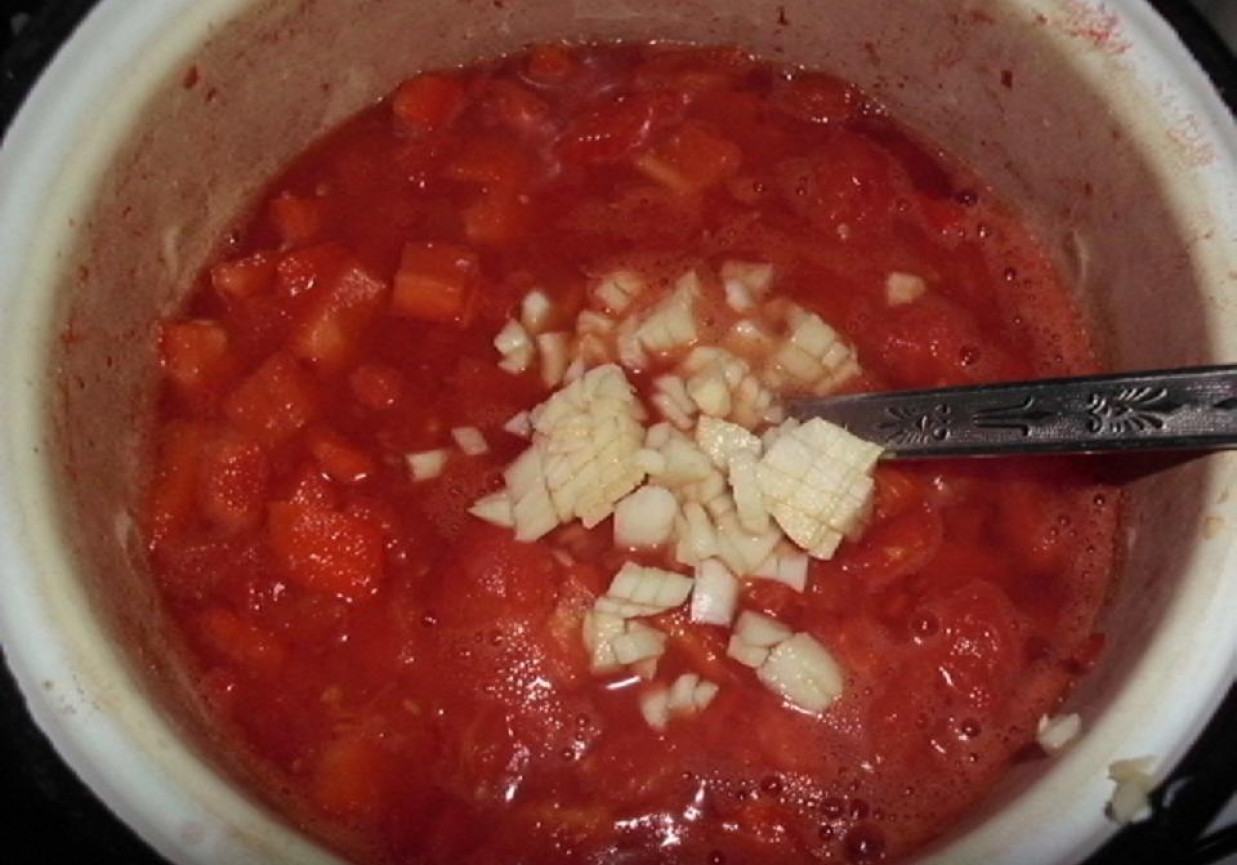 Sos pomidorowo-paprykowy na zimę foto