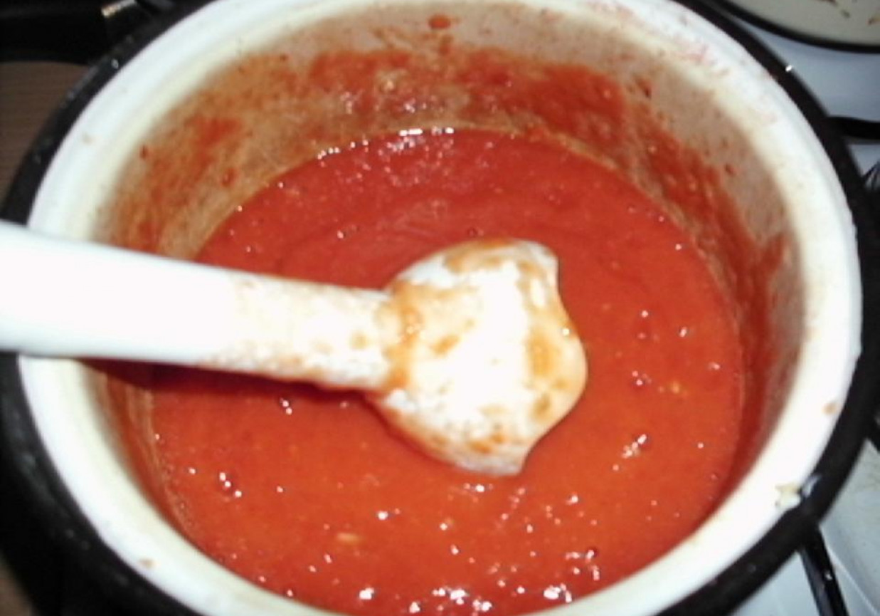 Sos pomidorowo-paprykowy na zimę foto
