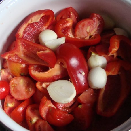 Krok 1 - Sos pomidorowo-paprykowy  foto
