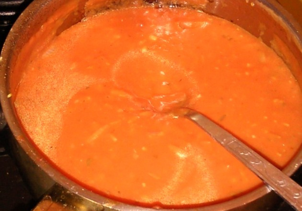 sos pomidorowo-czosnkowy z cebul? foto