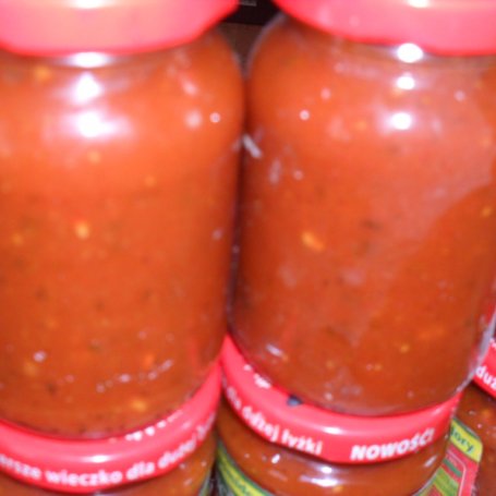 Krok 3 - sos pomidorowy do słoika foto
